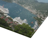 Hafen auf den St. Thomas-Inseln der US-Jungfrau Schneidebrett (Ecke)