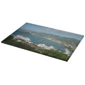 Hafen auf den St. Thomas-Inseln der US-Jungfrau Schneidebrett (Ecke)