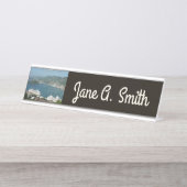 Hafen auf den St. Thomas-Inseln der US-Jungfrau Schreibtischnamensplakette (Vorderseite )
