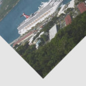 Hafen auf den St. Thomas-Inseln der US-Jungfrau Seidenpapier (Detail)