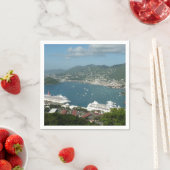 Hafen auf den St. Thomas-Inseln der US-Jungfrau Serviette (Beispiel)