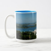 Hafen auf den St. Thomas-Inseln der US-Jungfrau Zweifarbige Tasse (Links)