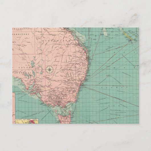 Häfen Australiens, Neuseelands Postkarte (Vorderseite)