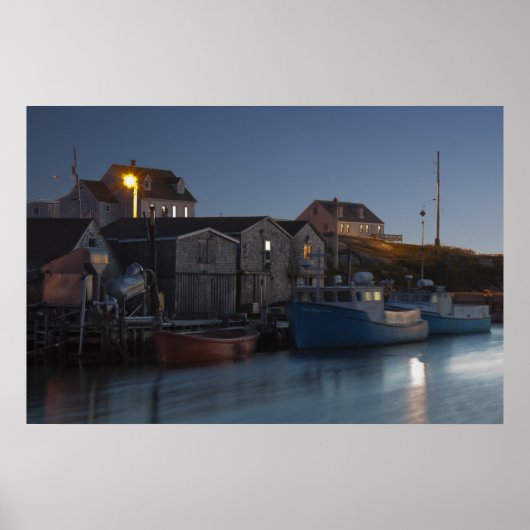 Hafen bei Peggy's Cove Fine Art Print Poster (Vorne)