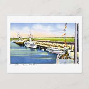 Hafen Brownsville, Brownsville, Texas Feiertagspostkarte