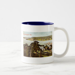 Hafen, Bucksport, Maine 1908 Vintag Zweifarbige Tasse