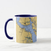 Hafen Charlotte, Florida Seediagramm-Tasse Tasse (Links)