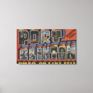 Hafen Clinton, Ohio - der Eriesee Leinwanddruck