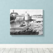 Hafen, Concarneau Leinwanddruck (Insitu (Holzboden))