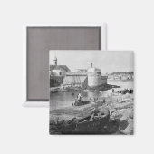 Hafen, Concarneau Magnet (Vorderseite/Rückseite)