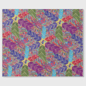 Hafen-Dahlie-Chanukka-Packpapier Geschenkpapier (Flach)