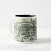 Hafen der Stadt des Bezirks Zweifarbige Tasse (Vorderseite Links)
