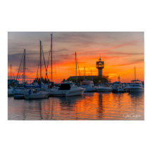 Hafen des Feuers — Sonnenuntergang am Erie Marina 