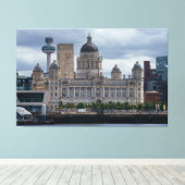 Hafen des Gebäude Liverpool Leinwanddruck (Insitu (Holzboden))