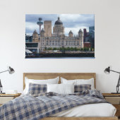 Hafen des Gebäude Liverpool Leinwanddruck (Insitu (Schlafzimmer))