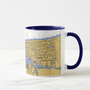 HAFEN-Diagramm-Kaffee-Tasse Neapels, Florida See Tasse