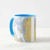 HAFEN-Diagramm-Tasse Sodus Bucht-NY See Tasse (Vorderseite Links)