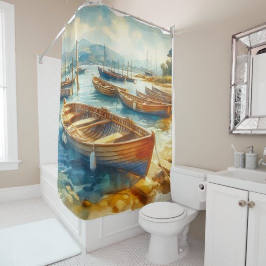 Hafen Duschvorhang (Beispiel)