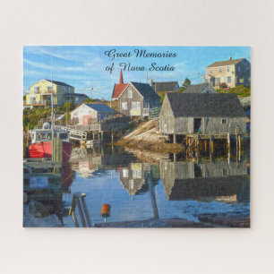 Hafen Einstellung Nova Scotia. Jigsaw Puzzle