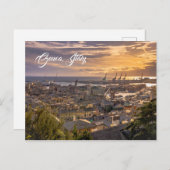 Hafen Genua, Italien. Postkarte (Vorne/Hinten)