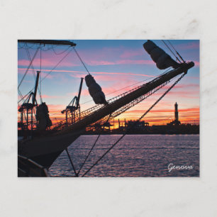 Hafen Genua Postkarte