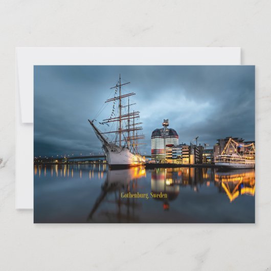 Hafen Göteborg, Schweden Karte (Vorderseite)