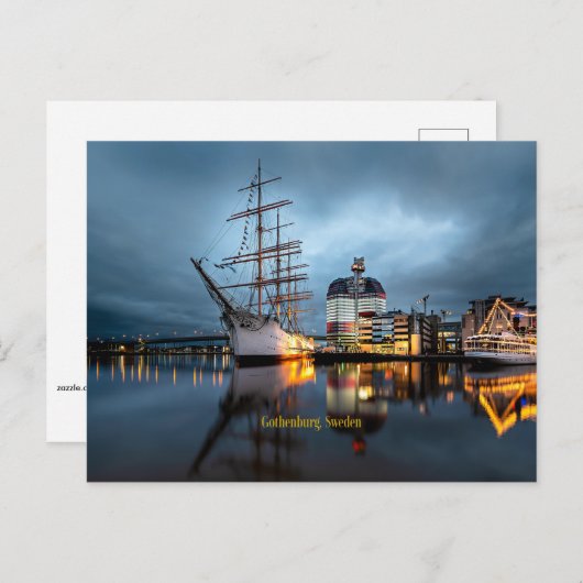 Hafen Göteborg, Schweden Postkarte (Vorne/Hinten)