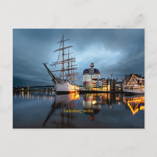 Hafen Göteborg, Schweden Postkarte (Vorderseite)