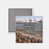 Hafen Hamburg Magnet (Vorderseite/Rückseite)