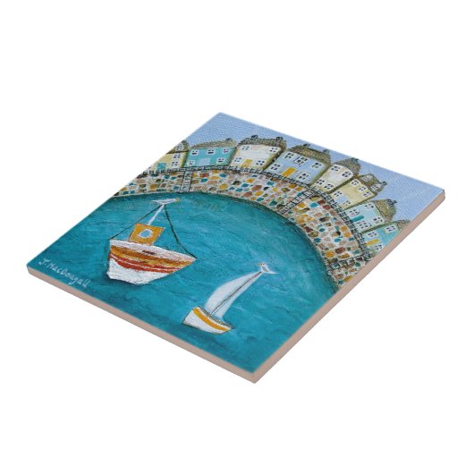 Hafen-Häuser Fliese (Seite)