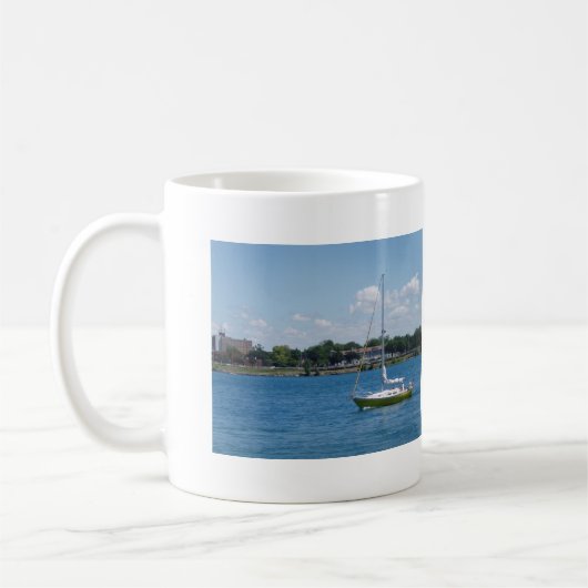 Hafen-Hurone-Segelboot Kaffeetasse (Links)