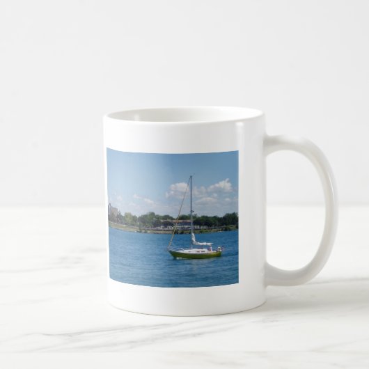 Hafen-Hurone-Segelboot Kaffeetasse (Rechts)
