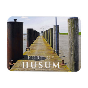 Hafen Husum Dock, Nordfriesland, Deutschland Magnet