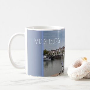 Hafen im Frühjahr, Middelburg, Niederlande Kaffeetasse