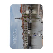 Hafen im Frühjahr, Middelburg, Niederlande Magnet (Vertikal)