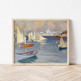 Hafen in Helsinki | Albert Edelfelt Poster