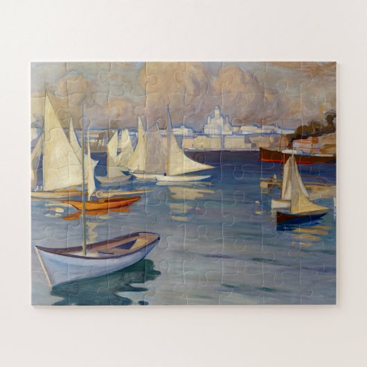 Hafen in Helsinki, Albert Edelfelt Puzzle (Horizontal)