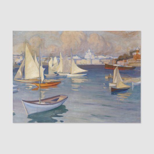 Hafen in Helsinki, Albert Edelfelt Seidenpapier (Vorderseite)