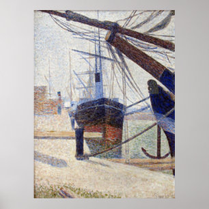 Hafen in Honfleur Poster