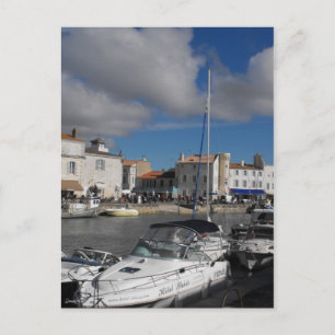 Hafen in Ile de Re, Frankreich Postkarte