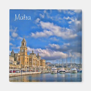 Hafen in Malta Magnet