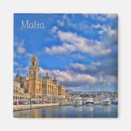 Hafen in Malta Magnet (Vorne)