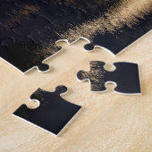 Hafen in Malta nachts beleuchtet Puzzle (Seite)