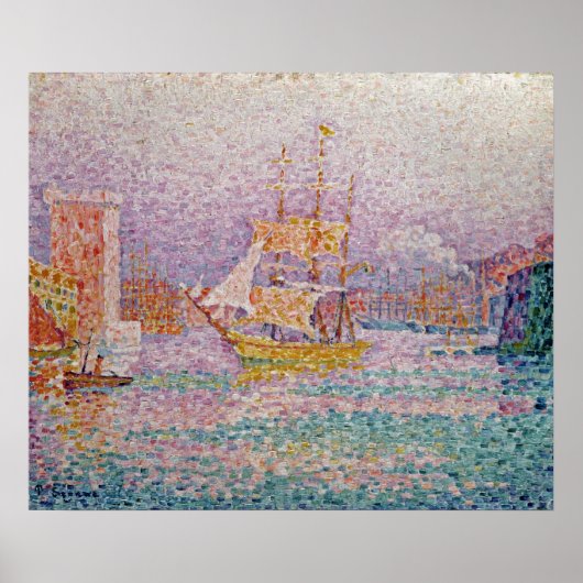 Hafen in Marseille, c.1906 Poster (Vorne)