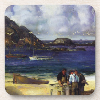 Hafen in Monhegan - George Bellows - 1913 Getränkeuntersetzer