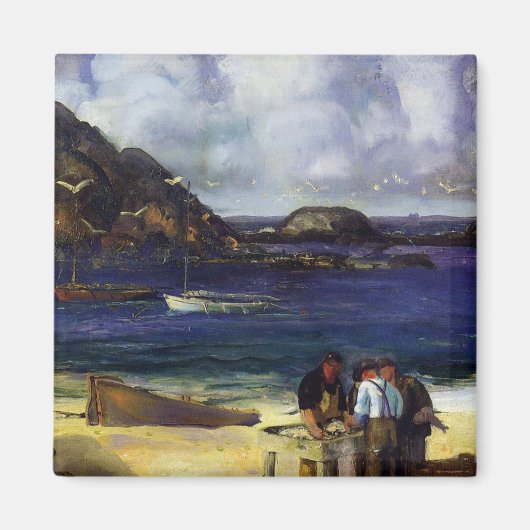 Hafen in Monhegan - George Bellows - 1913 Magnet (Vorne)
