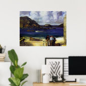 Hafen in Monhegan - George Bellows - 1913 Poster (Heimbüro)