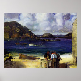 Hafen in Monhegan - George Bellows - 1913 Poster