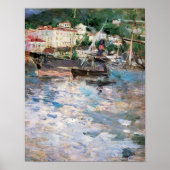 Hafen in Nizza Poster (Vorne)