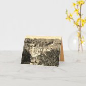 Hafen in Sepia  Karte (Gelbe Blume)